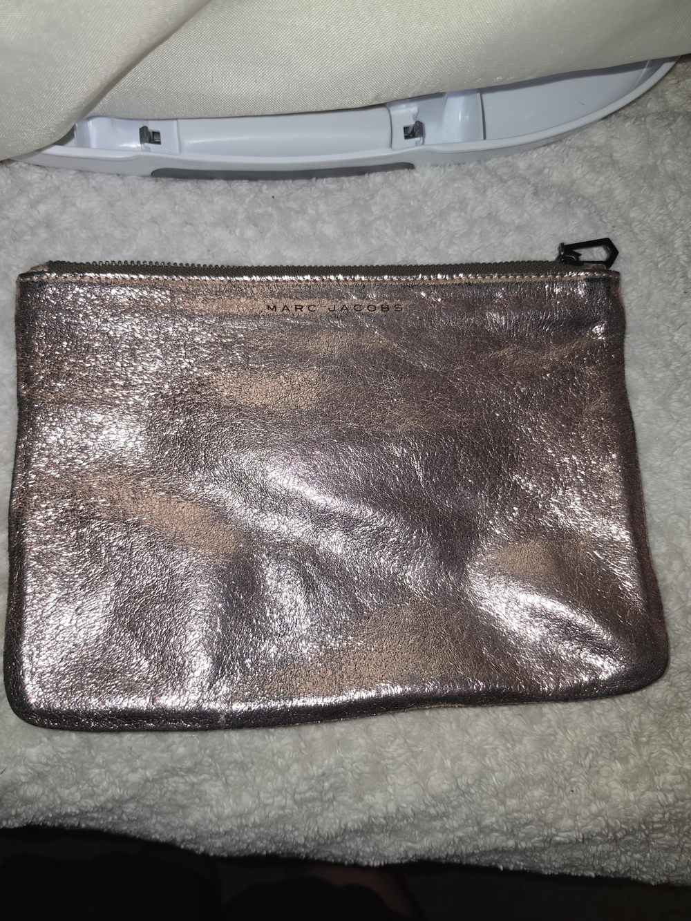 Marc Jacobs Rose Gold Metallic Pouch Clutch